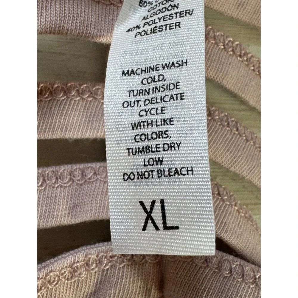 Sage Collective Women XL Bare Pink Braided Strappy Back Flowy Tank Top NWT - Picture 2 of 11